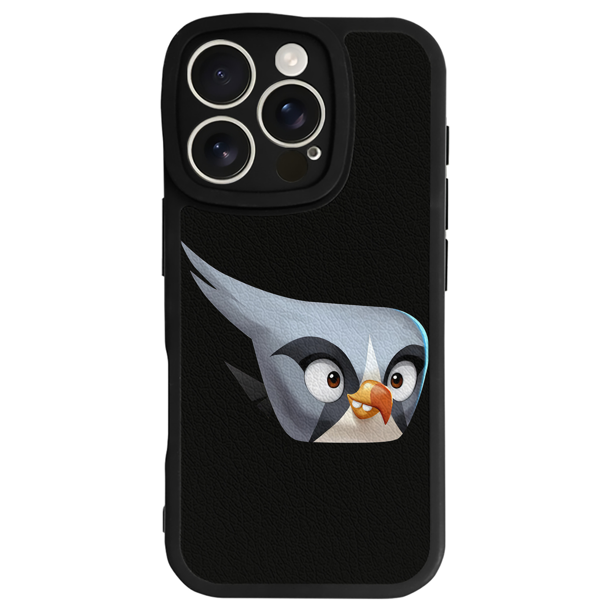 （画像用） Angry Birds アングリーバード 【iPhone 16シリーズ対応】シリコンスマホケース（レザー調） 材質：シリコン